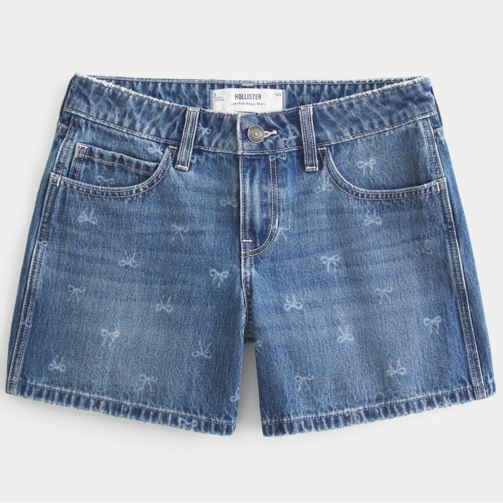 Hollister Blue Denim Shorts Size 26